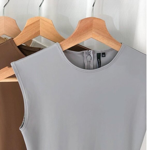 Ssense Entire Studios Sleeveless Maxi Dress XS/S Grey - Picture 12 of 12